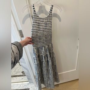 Madewell Shibori halter tiered midi dress